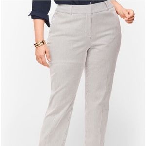 Talbots Hampshire Pinstriped Ankle Pants